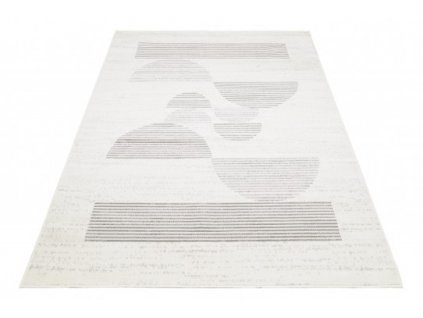 Moderní kusový koberec GRACE 4062A Geometrický krémový