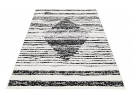 Moderní kusový koberec GRACE 3675A PEKAROVÁ krémový černý