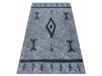 Kusový koberec ANTIKA 119 Vhodný k praní aztécký šedý