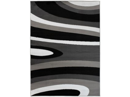 Kusový koberec moderní MAYA Z895A černý šedý