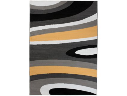 Kusový koberec moderní MAYA Z895A žlutý šedý