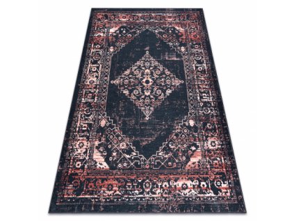 Kusový koberec ANTIKA 120 Vhodný k praní klasický černý terakota