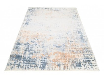 Kusový koberec MIA 5147A Moderní abstraktní krémový modrý