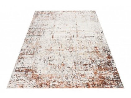 Kusový koberec MIA 5217A Abstraktní moderní krémový světle béžový