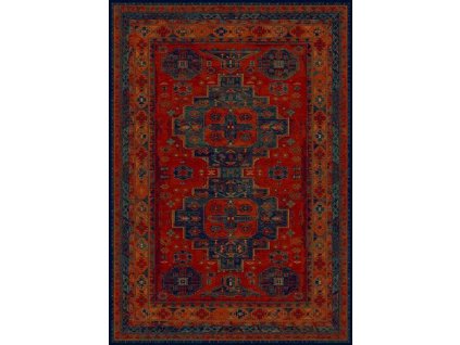 Kusový koberec vlněný Dywilan Omega Hari Rubin červený