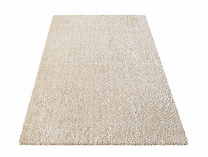 Kusový shaggy koberec jednobarevný Kamel béžový