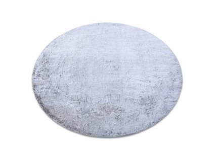Kulatý koberec Shaggy LAPIN šedý / slonová kost