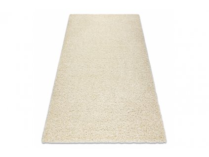Kusový koberec jednobarevný SOFFI shaggy 5cm krémový
