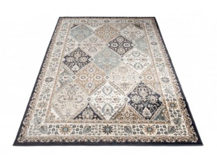 Kusový koberec klasický DUBAI L427B antracitový