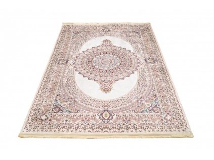Kusový koberec pratelný VICTORIA 42410 Klasický pogumovaný krémový béžový