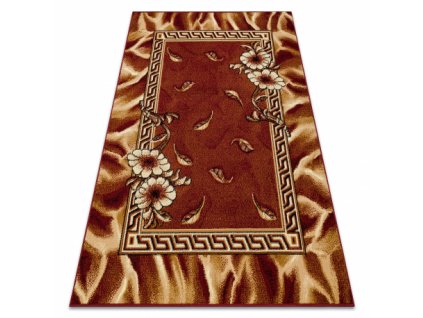 Kusový koberec BCF Morad TRIO Listí květy klasický bordó