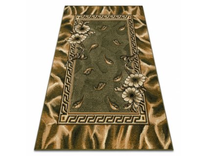 Kusový koberec BCF Morad TRIO Listí květy klasický zelený