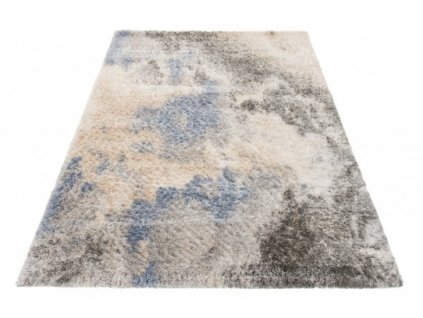 Kusový koberec Shaggy VERSAY Q296A Tmavě šedý Modrý