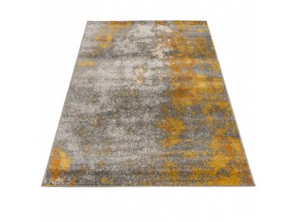 Moderní kusový koberec SPRING H172A tmavě žlutý