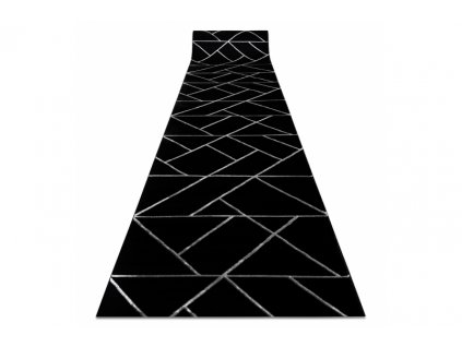 Běhoun EMERALD 7543 geometrický moderní černý stříbrný