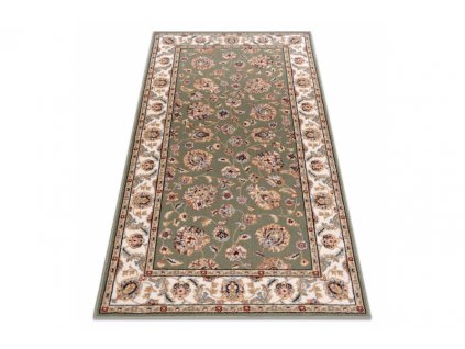 Vlněný kusový koberec NAIN 7338 51088 Klasický zelený béžový
