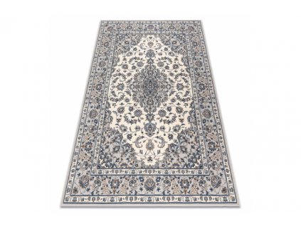 Vlněný kusový koberec NAIN 7335 51935 Klasický béžový modrý