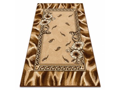 Kusový koberec BCF Morad TRIO Listí květy klasický staré zlato