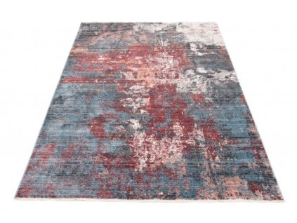 Kusový koberec MYSTIC 2842A Abstraktní modrý růžový