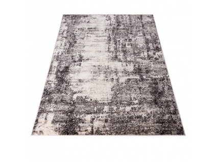 Kusový koberec PETRA 3001 1 244 Abstraktní šedý béžový hnědý