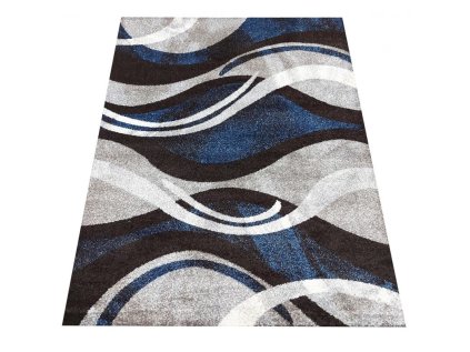 Kusový koberec moderní OTTO 01 modrý šedý1