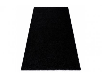 Kusový koberec jednobarevný SOFFI shaggy 5cm černý
