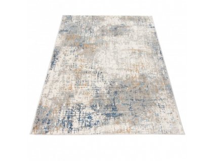 Moderní kusový koberec PORTLAND G512B bílý modrý