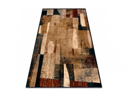 Kusový koberec vlněný Dywilan Omega Kioto Red Abstraktní béžový vícebarevný