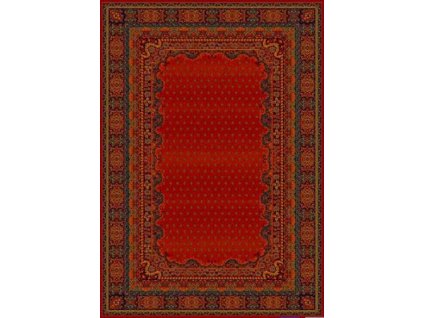 Kusový koberec vlněný Dywilan Polonia Baron Burgund 2 červený