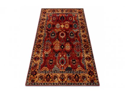Kusový koberec vlněný Dywilan Superior Oman Rubin červený