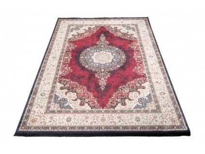 Kusový koberec pratelný VICTORIA 36441 Klasický pogumovaný červený
