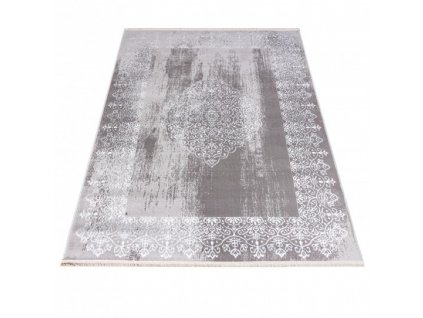 Kusový koberec klasický PALERMO E054A šedý bílý