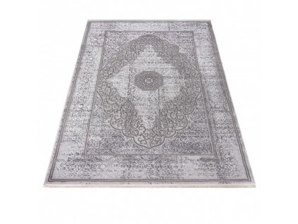 Kusový koberec klasický PALERMO E058A šedý bílý