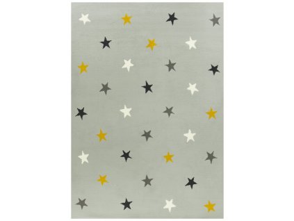 Dětský kusový koberec KIDS 533752/89945 šedý hvězdičky