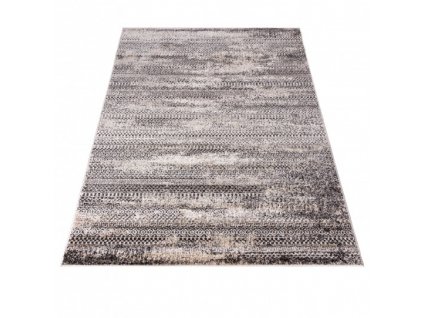 Kusový koberec PETRA 5011 1 244 Moderní Abstraktní béžový šedý hnědý