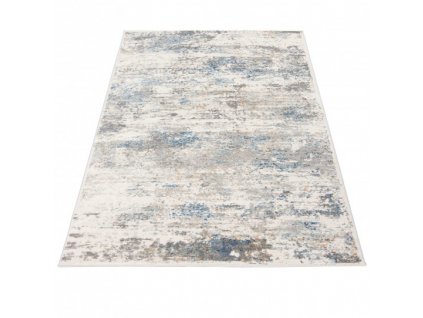 Moderní kusový koberec PORTLAND G509B bílý modrý