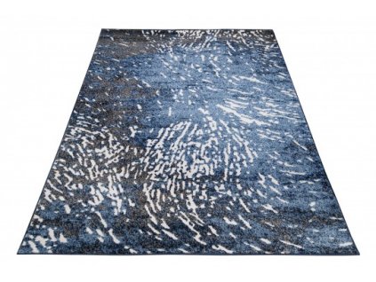 Kusový koberec BREEZE MU52A Moderní abstraktní tmavě modrý