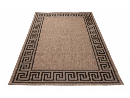 Kusový koberec Sisal Floorlux 20014 Coffee / Black