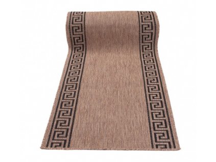 Běhoun Sisal Floorlux 20014 Coffee / Black