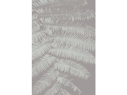 Kusový koberec vlněný Agnella Tempo Natural Fern (binding) Listy šedý