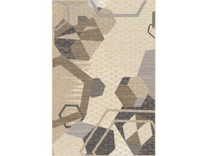Kusový koberec vlněný Agnella Tempo Natural Folio (binding) béžový