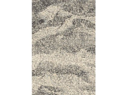 Kusový koberec vlněný Agnella Tempo Natural Folkin (binding) šedý béžový