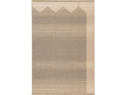 Kusový koberec vlněný Agnella Tempo Natural Sera tmavě béžový