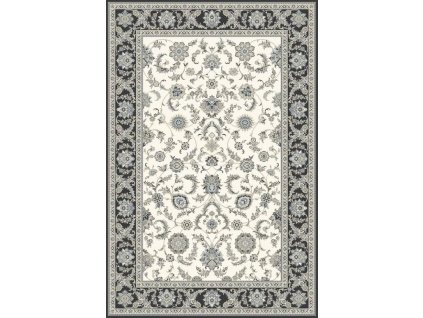 Kusový koberec vlněný Agnella Isfahan Anafi Bílý