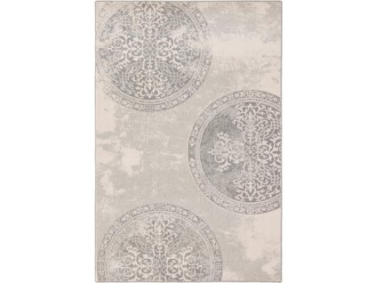 Kusový koberec vlněný Agnella Isfahan M Asyria Popiel šedý
