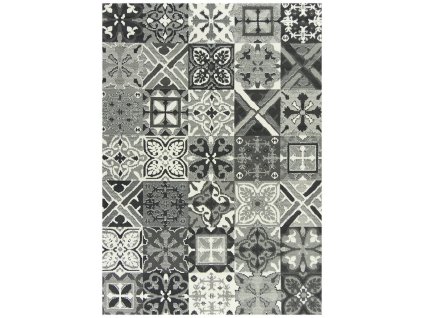 Kusový koberec LUNA 503754/89922 šedý patchwork