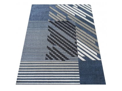 Kusový koberec LARA 03 Moderní modrý2