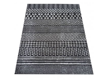Kusový koberec LARA 08 Moderní Geometrický šedý1