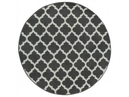 Kulatý koberec LUNA 503402/89922 tmavě šedý