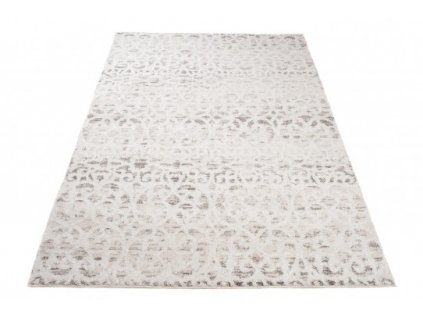 Moderní kusový koberec TROYA V492E krémový hnědý